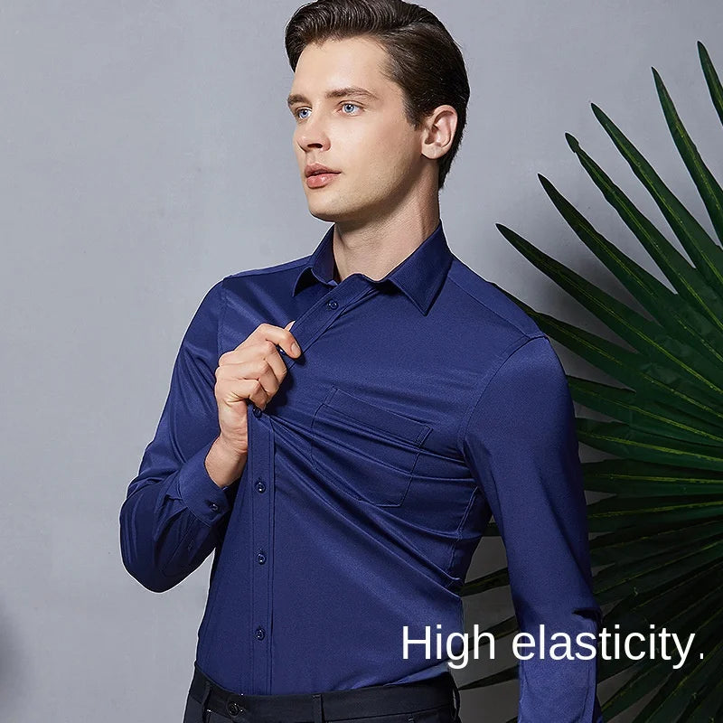 Camisa Social Elástica Masculina