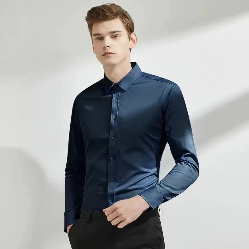 Camisa Social Elástica Masculina